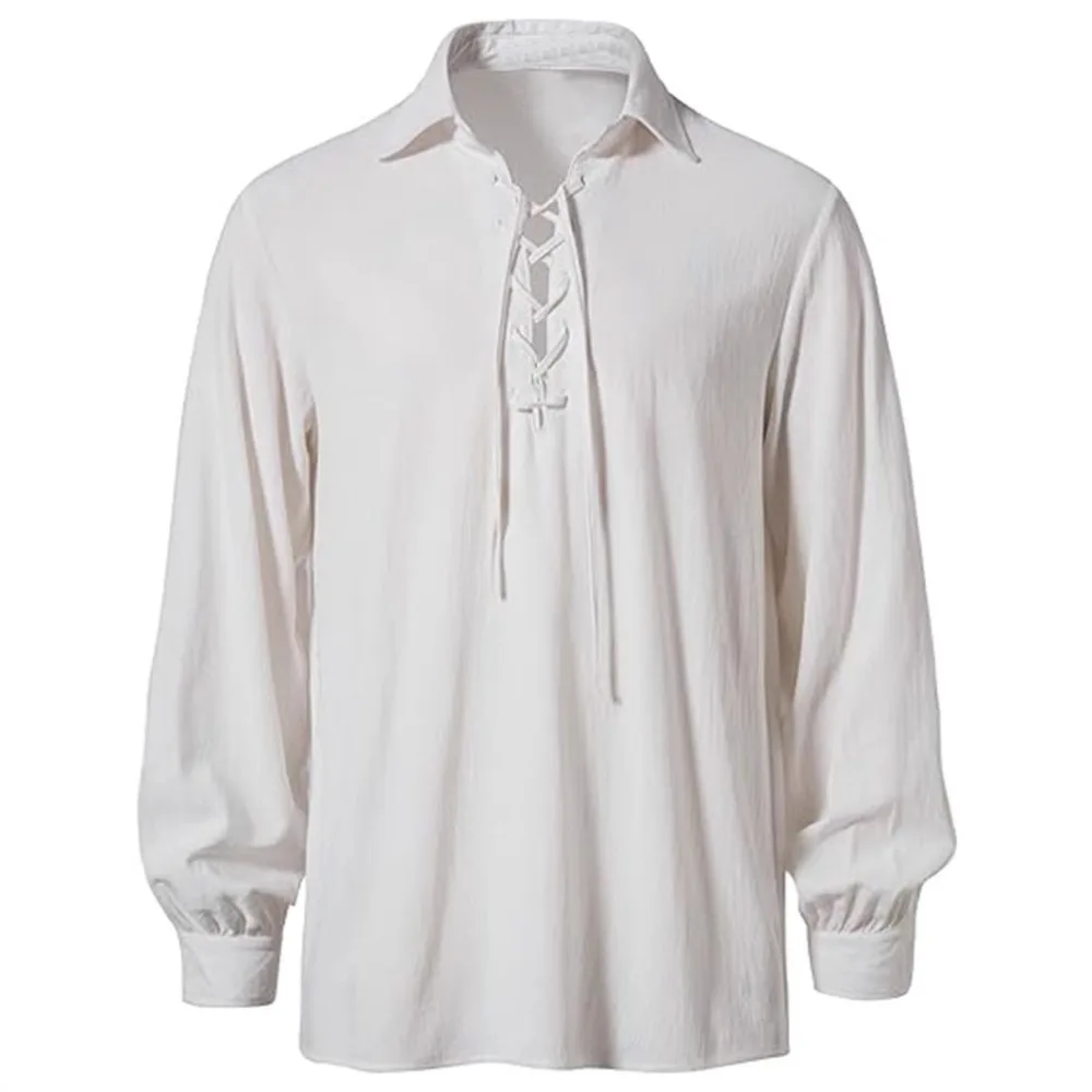 الوافدين الجدد لربيع وصيف 2025 - قميص رجالي عصري بياقة برباط على الطراز الأوروبي، قميص كاجوال بأكمام طويلة على طراز الهبي