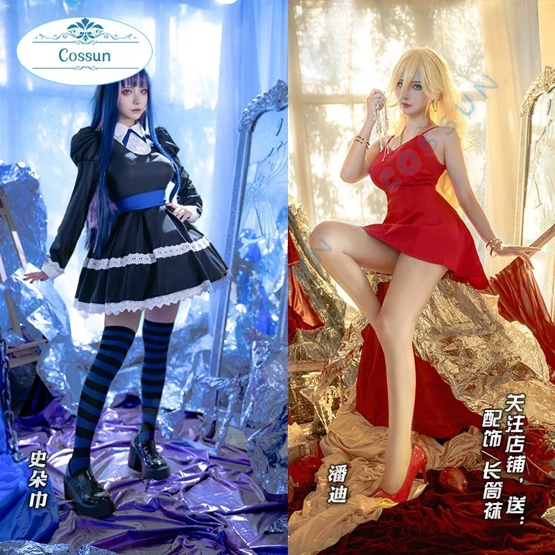 

COSSUN Anime NEW PANTY & STOCKING Pandy Stocking·Anarchy Cosplay Costume Halloween outfits Women dress Panty&Stocking
