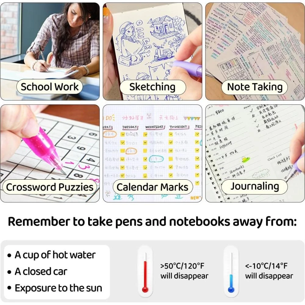12'li Paket 0,7 mm Silinebilir - Retractable Eraser Pen Click incelemesi ve fiyatı