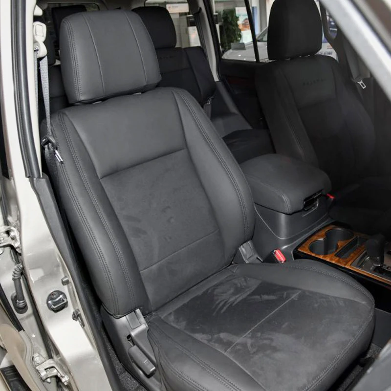 

For Mitsubishi Pajero Automobiles Seat Covers 2016 2008- 2021 Cowhide & PVC Leather 5 & 7 Seats Support Accessories 14-19PCS/Set