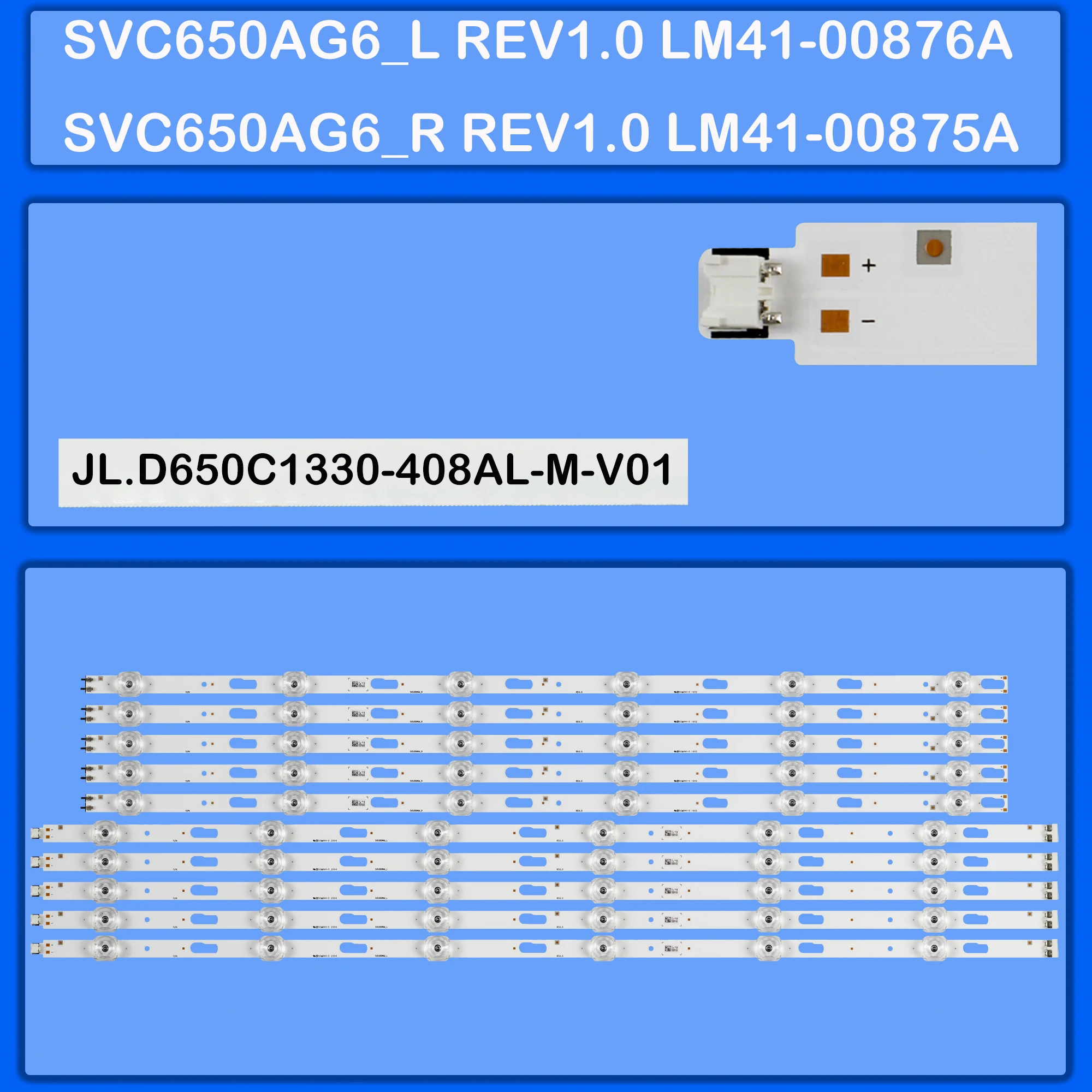 

LED BackLight Strip For UE65TU7072U UE65TU7172U UE65TU8072U UN65TU7000F UA65TU8000 UA65TU7000 UE65TU7020 UE65TU7070 UE65TU7190