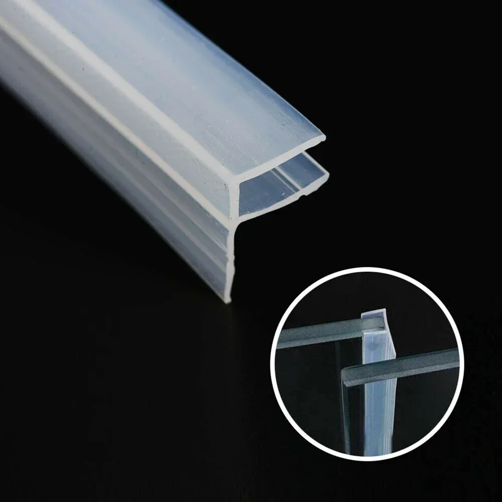 

2M F Shape Glass Seal Strip 6mm Sealing Strips Silicone Bath Shower Weather Strips Draft Stopper For Door Window