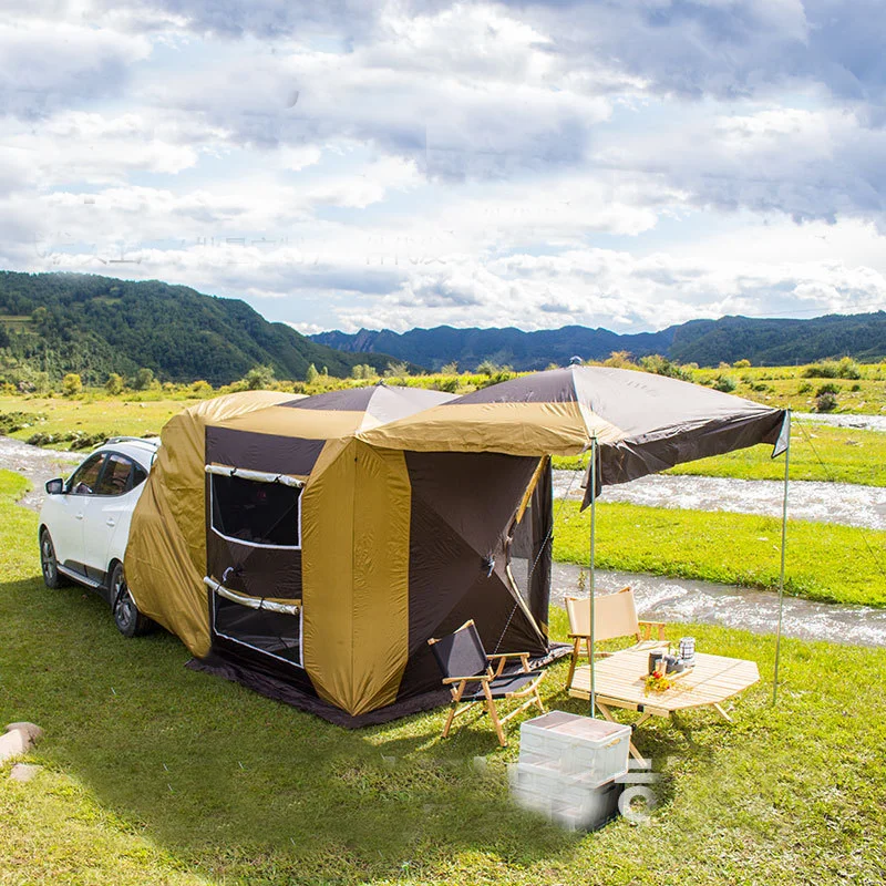 

Self-Driving Tour Car Tail Fast Open Camping Rear Tent Extension Of Equipment Large Gazebo Sun Shelter Awning Camping Equipment