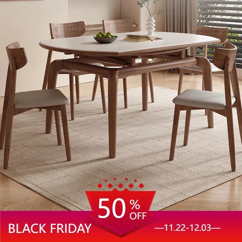 

Cafe Table Nordic Dining Room Restaurant Tables Reception Extendable Slate Round Multifunction Home Furniture Mesa Modern Rooms