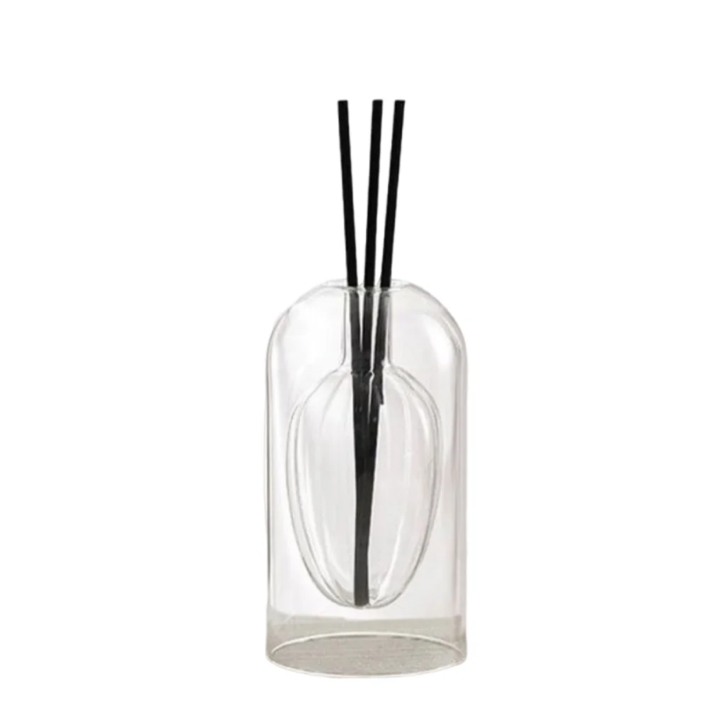 Creative Aromatherapy Diffuser Bottle 130/200ML Minimalism Glass Essential Oil Diffuser with Diffusers Sticks Double Layered