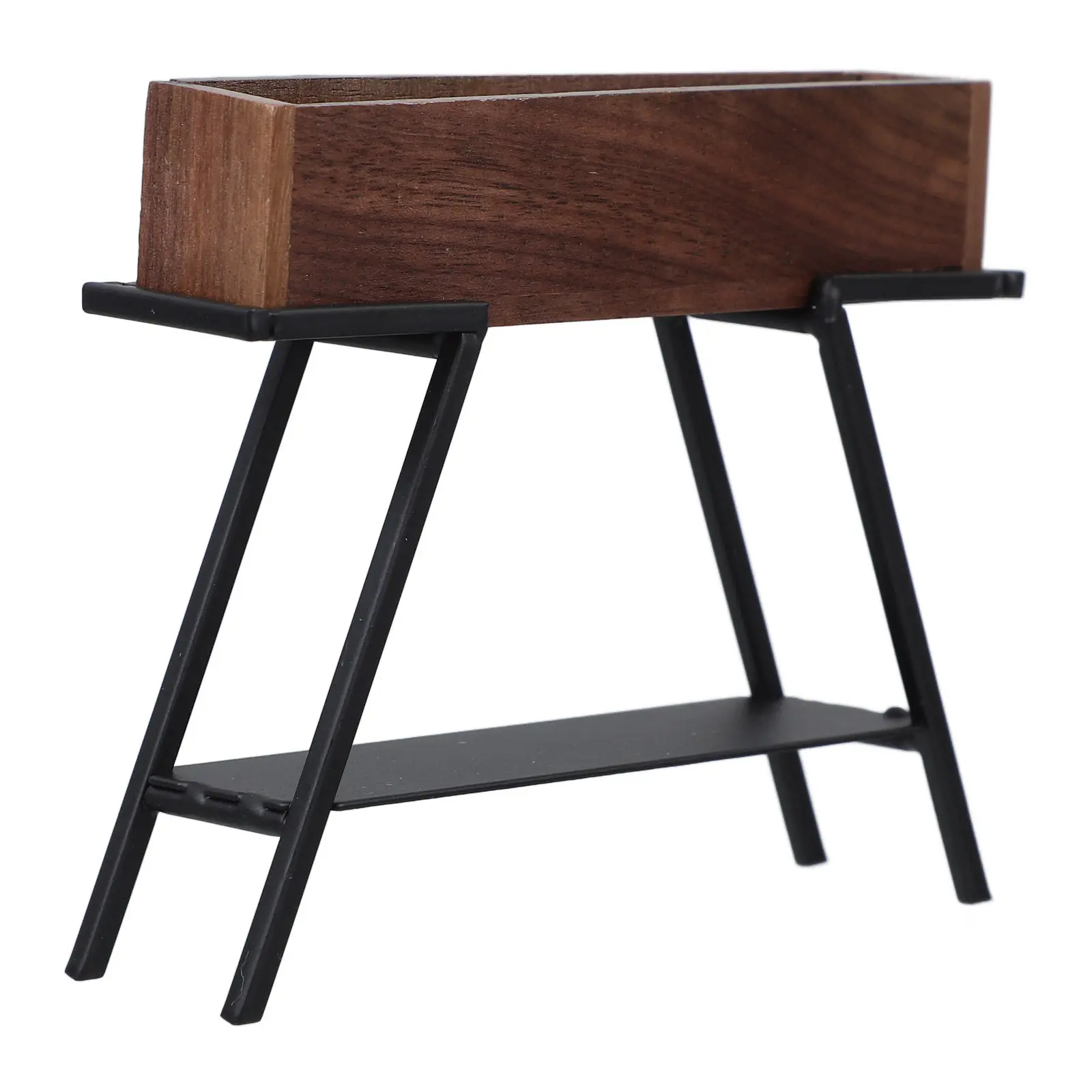 

Миниатюрная металлическая полка в масштабе 1:12 для кукольного домика, железная подставка для цветочных горшков, мини-мебель для интерьера, декор для дома