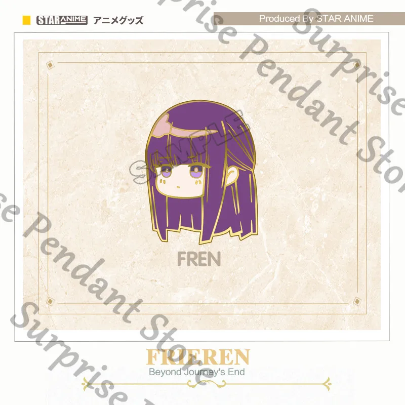 Frieren: Beyond Journey's End Anime ambitus زملاء Fern Himmel Stark شارة معدنية عالية المظهر