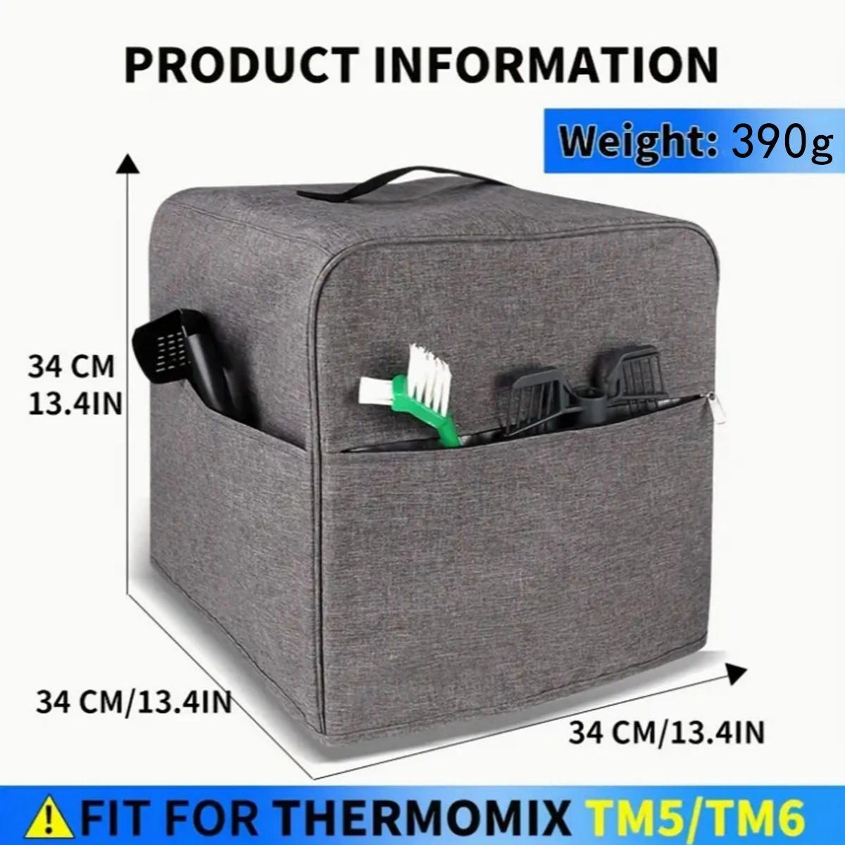 Kain Oxford Abu-abu Thermomix - Kitchen Gadgets Thermomix ulasan dan harga
