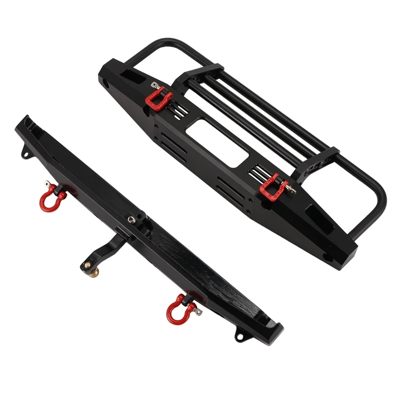 

RC Car Metal Front Bumper With Led Light And Rear Bumper For 1/10 RC Crawler TRX-4 TRX-4 Axial SCX10 Upgrade Parts