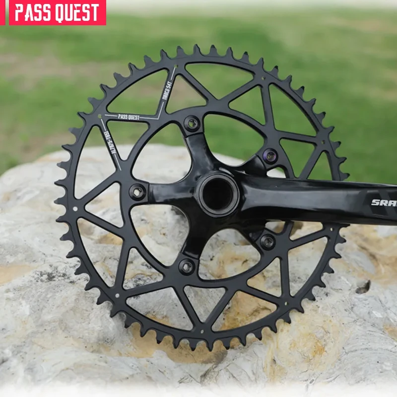 

PASS QUEST 110BCD Five Claws Hollow Round and Oval Road Bike Narrow Wide Chainring 40-52T Chainwheel