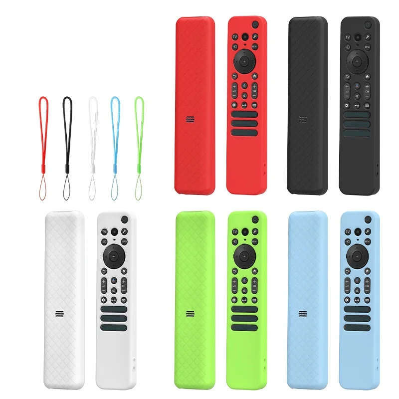 

Silicone Remote Control Case For SONY RMF-TX920U/TX910U Smart TV Remote Control Dustproof Cover Sleeve with Lanyard