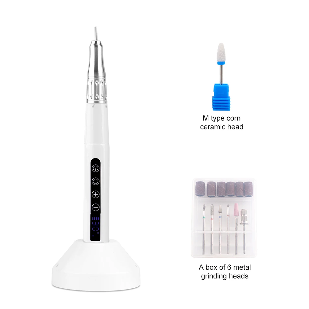 

Rechargeable 65w Pen Shaped 35000RPM Manicure Ectric Nail Drill Portable Nail Efile Nail Sander File For Manicure Salon Tool