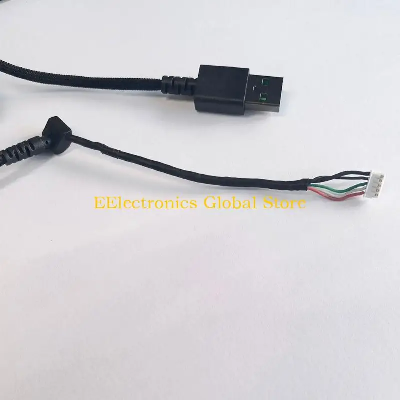Reemplazo 462B PVC PVC USB USB Cable ratón Línea mouse para Mini Cable DeathAdderv2