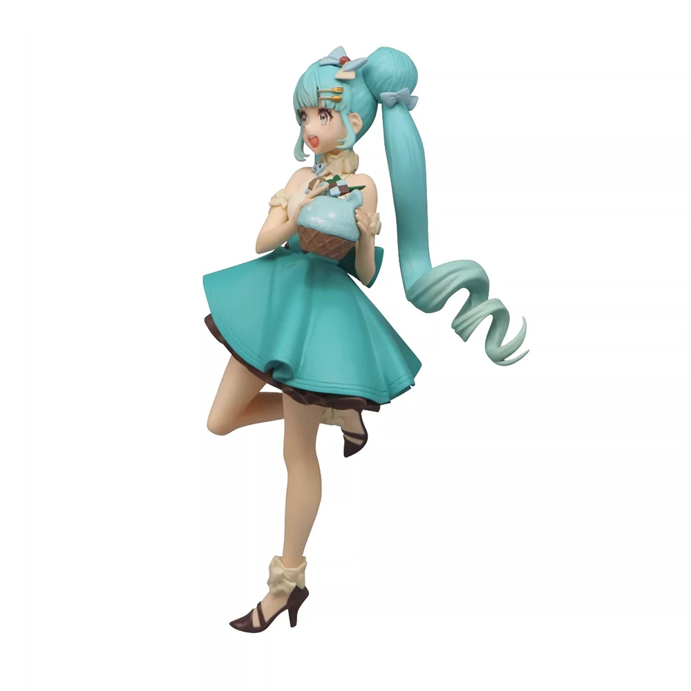 En Stock Original Furyu Hatsune Miku menta Chocolate postre serie PVC Anime acción modelo coleccionable regalo
