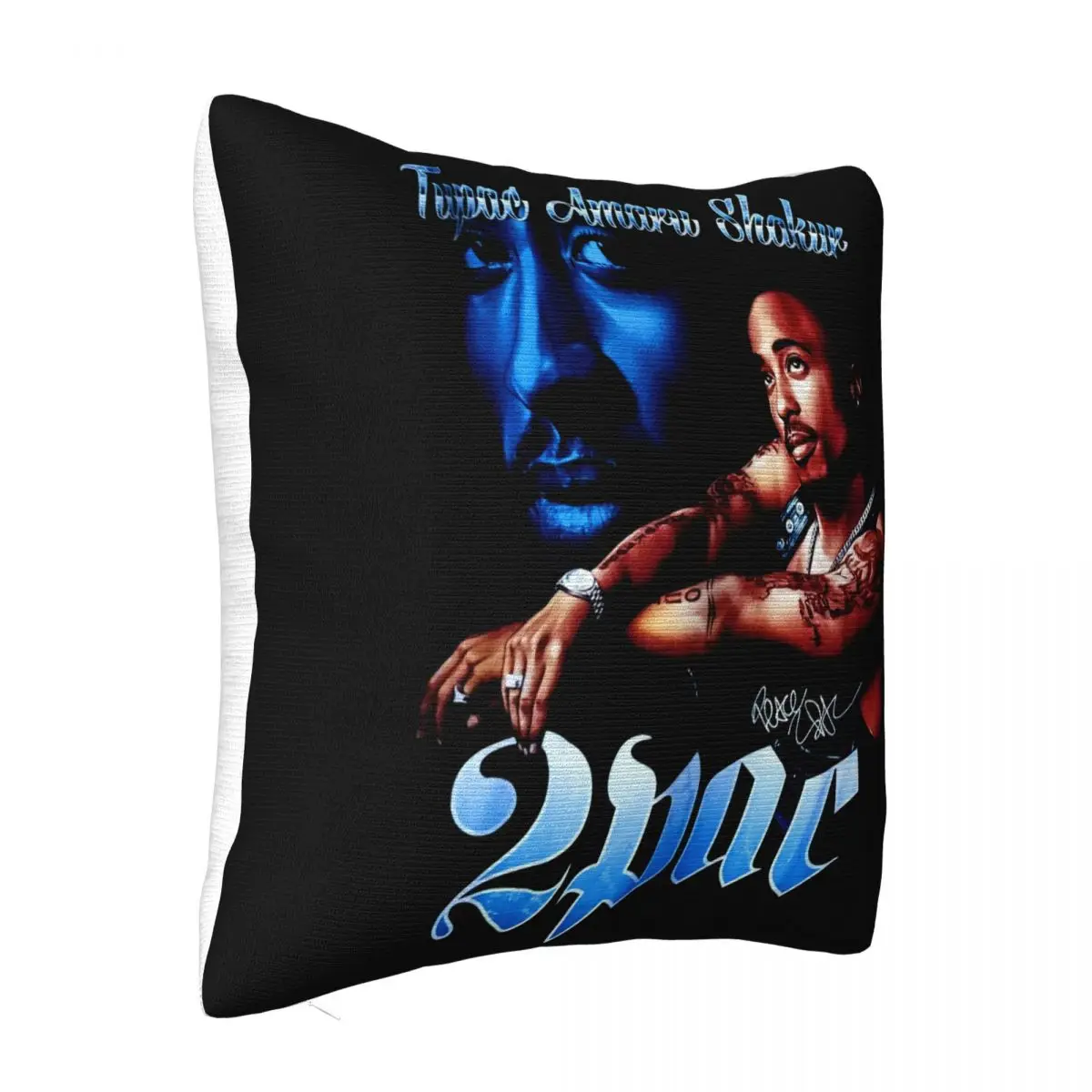 Vintage 90S 2Pac Tupac Shakur Long Beach Navy Unisex T- 23 L819 Graphic Letter Selling Fresh Design Pillow Case