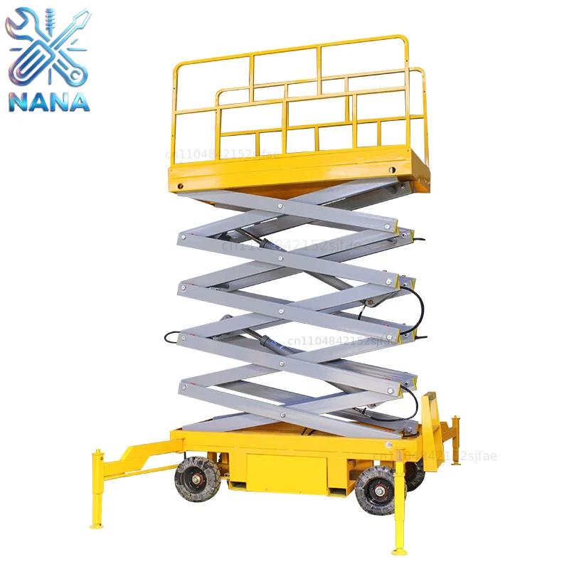 Elevation 6m 8m Multi-functional Electric Scaffolding Lift Remote Control Mobile Scissor Lift Platform Indoor/outdoor Motor