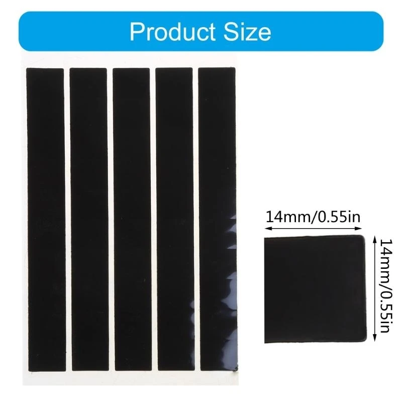 50pcs 14*14mmヒートシンクサーマルダブルサイド接着テープステッカーCPUスクリーンベストセール