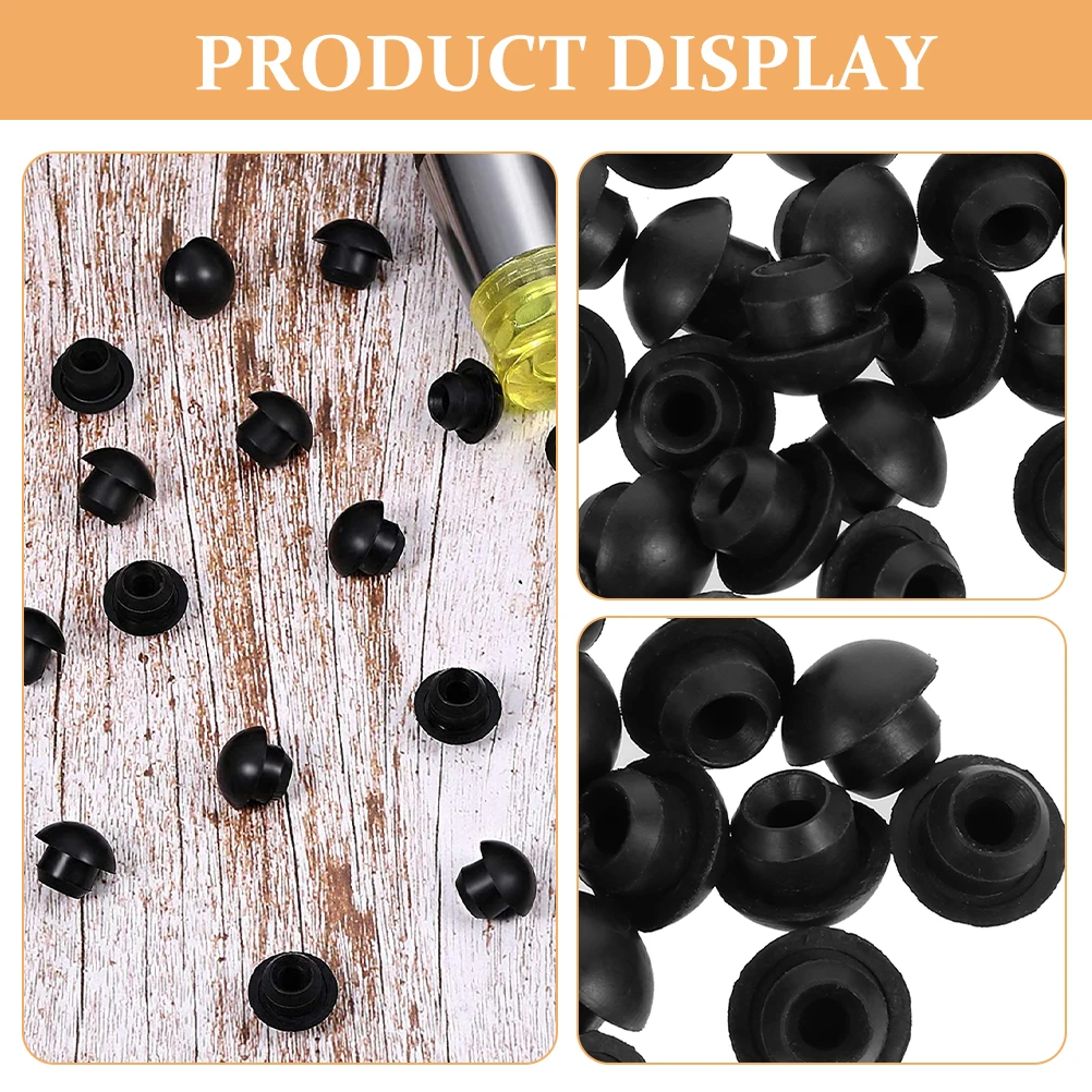 

30pcs Oil Filler Plug Rubber Hydraulic Floor Jack Bung For Bottle Jack Repair Durable Replacement Wear Resistant Aging Proof
