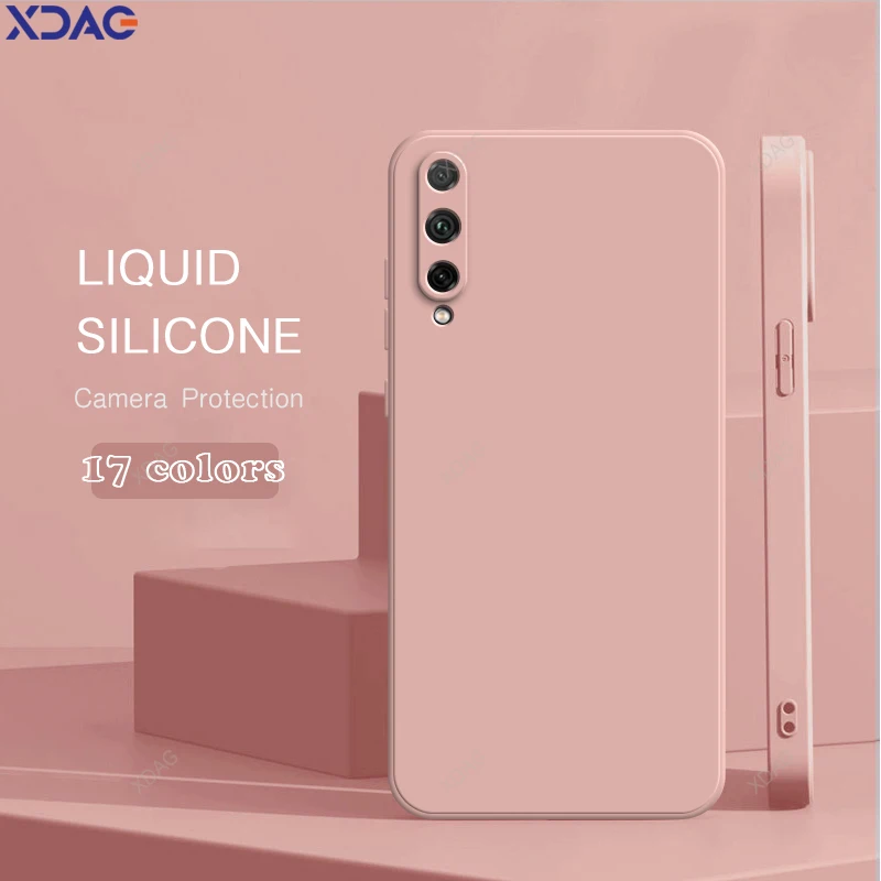 

Solid Color Mobile Phone Case for Honor 20 Honor20 Lite Pro 20i 20S 20E Global Funda Liquid Silicone Soft Original Protect Cover