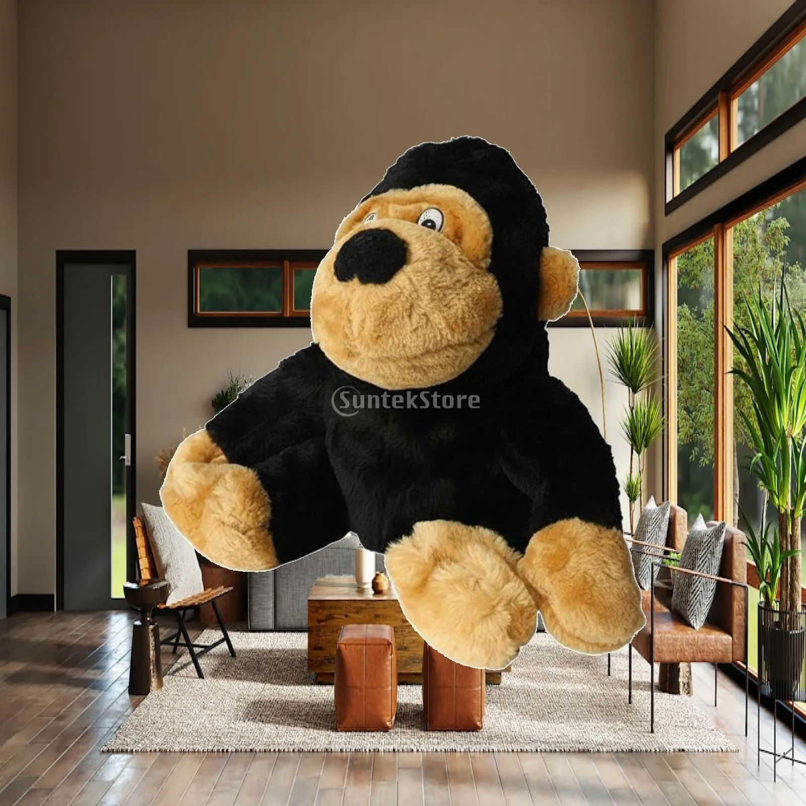 plush-cartoon-chimpanzee-golf-driver-headcover-funny-ape-club-cover-for-460cc-golf-clubs