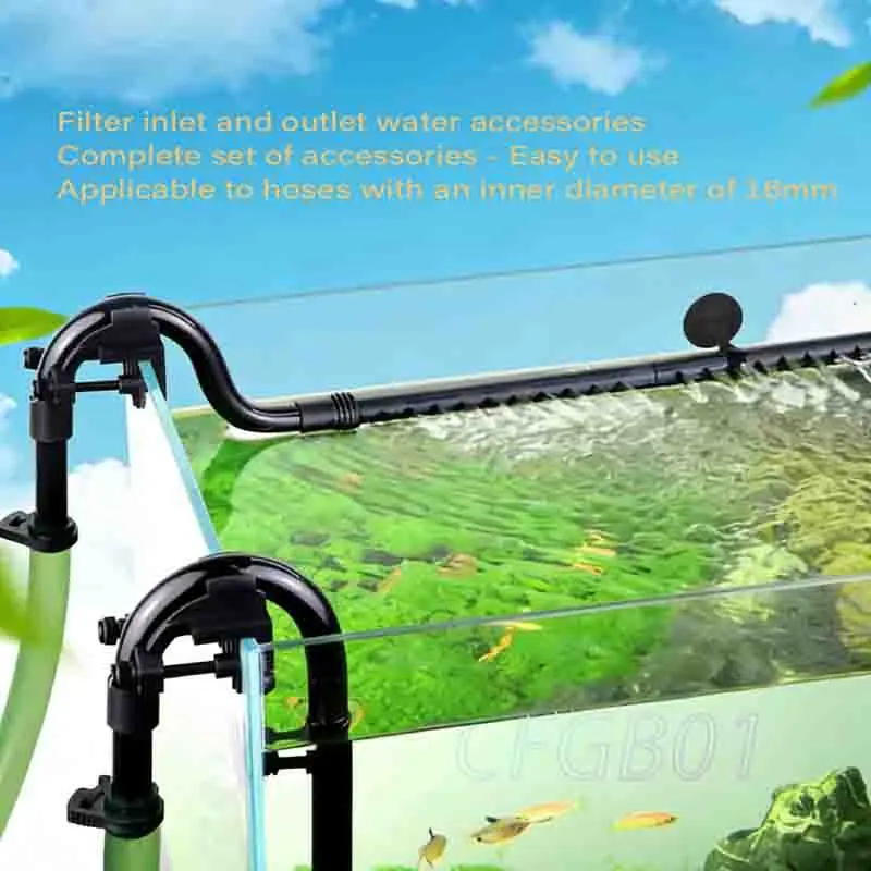 Aquarium Filter Water Inflow Outflow Tube Pipe Outlet Accessories HW-602B/HW-603B External Canister Parts Inlet for Fish Tank