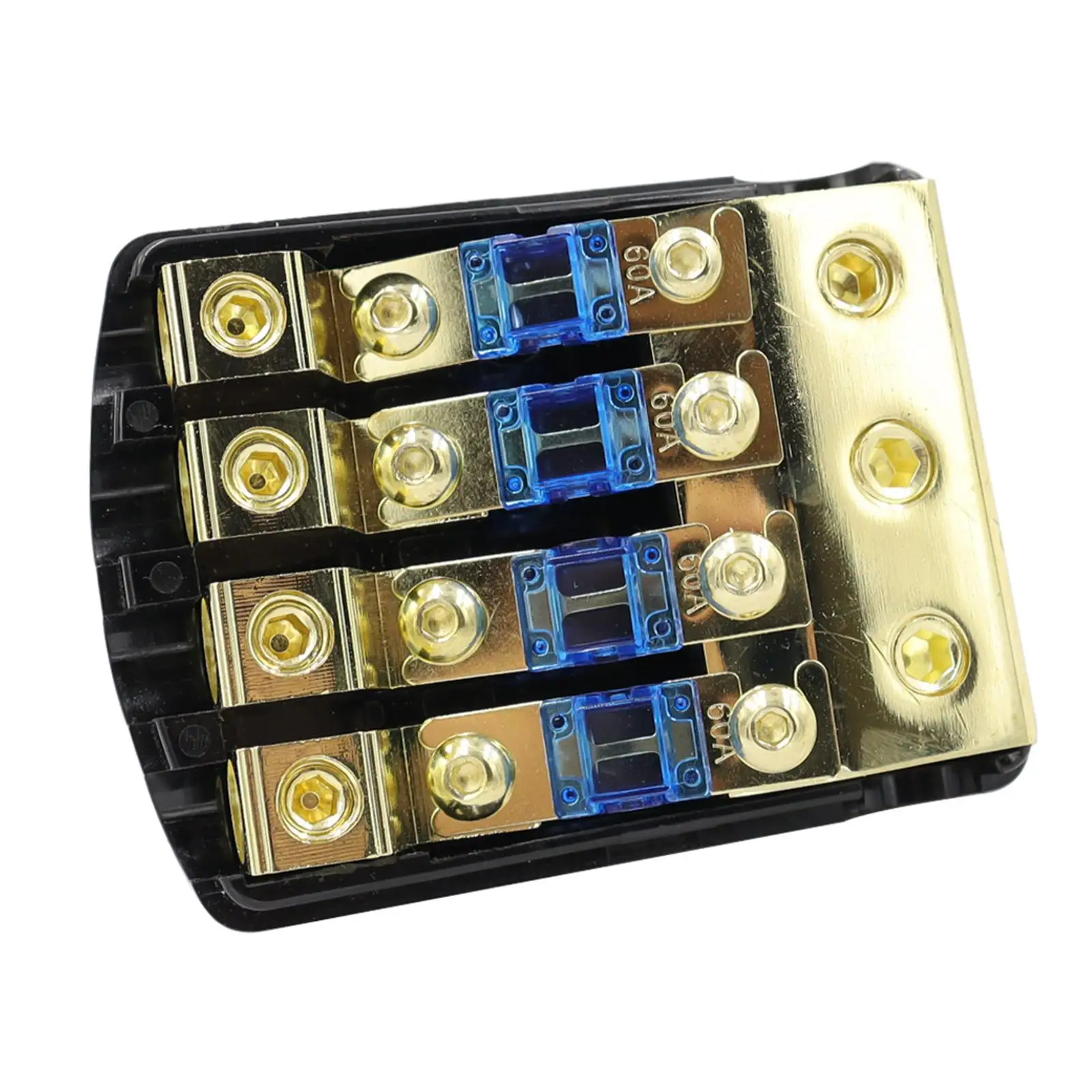 4 Way Fuse Holder 12V Fuse Distribution Block for Car Stereo Amplifier