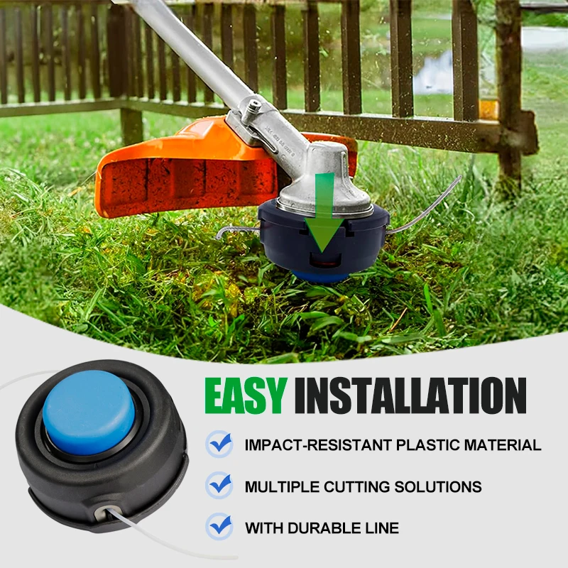CMCP T25/T35 Grass Trimmer Head With Nylon Line For Husqvarna Lawn Mower String Trimmer Brush Cutter Garden Tool Accessories