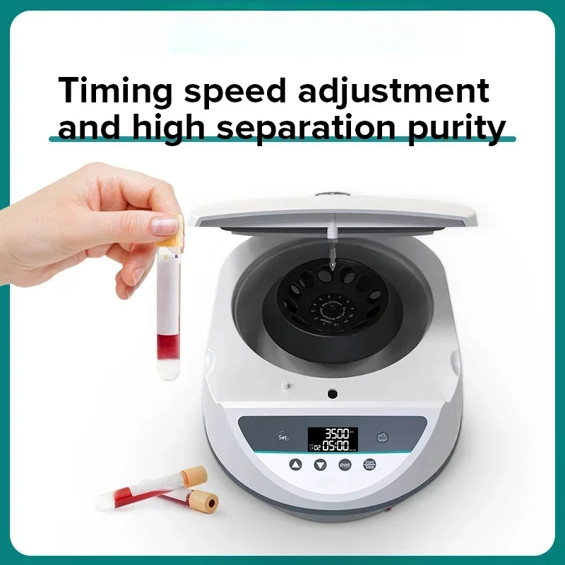 Blood Centrifuge Prp Plasma Centrifuge Machine Digital Timable Medical Centrifuge Lab 5000rpm 15ml Centrifuge Tube 220v LC-6S