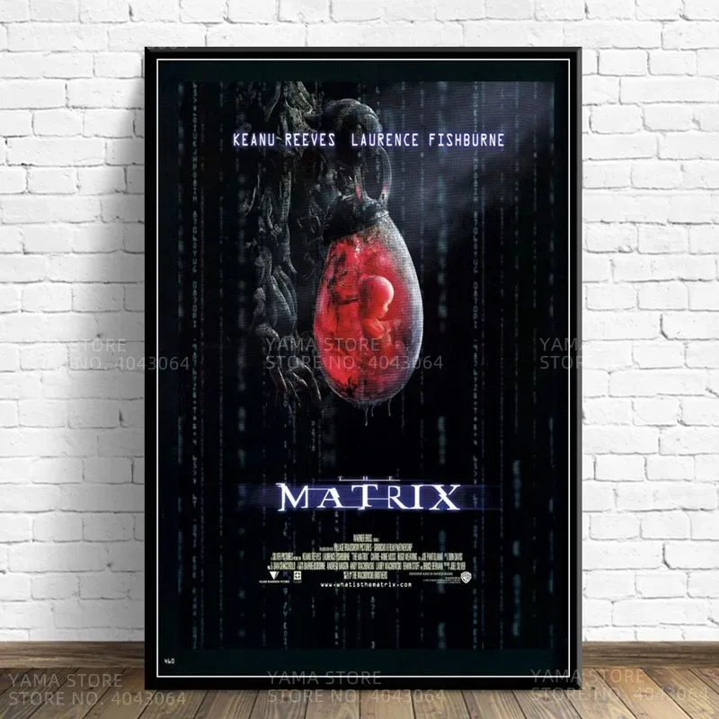 مجموعة أفلام الخيال العلمي Keanu Reeves Classci ملصق قماش فني مطبوع لديكور غرفة المعيشة ، صورة جدارية للمنزل #3