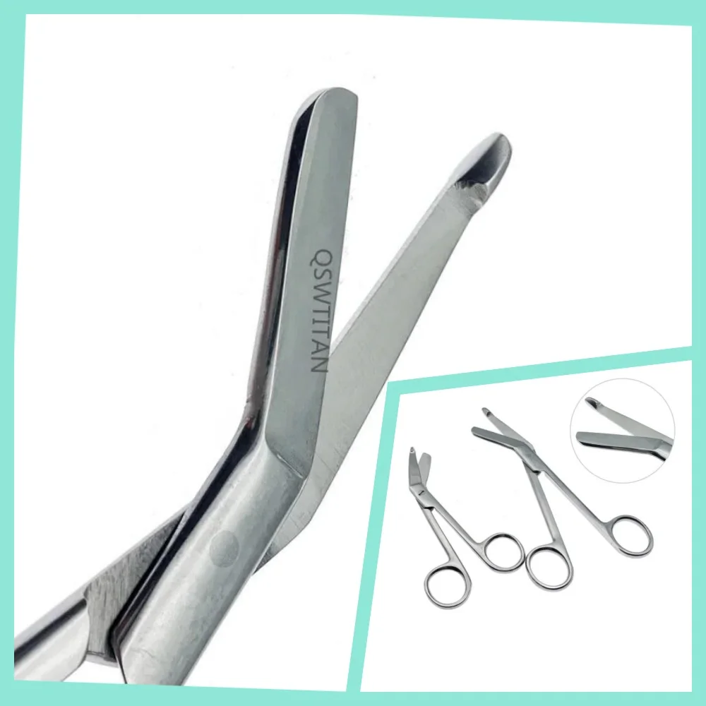Tijeras para vendajes Lister de acero inoxidable de 14/18 cm, 1 unidad