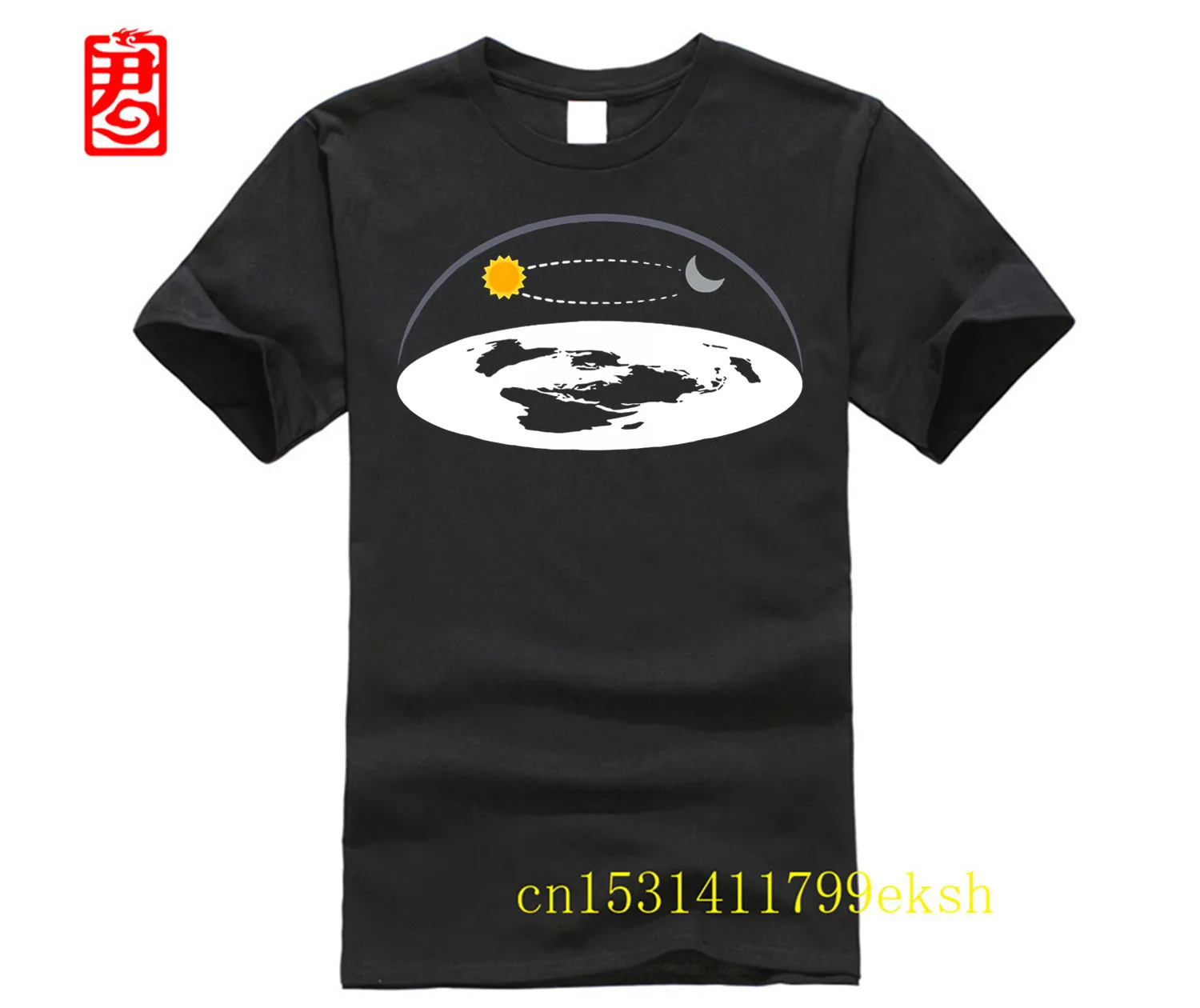 Brand Men Shirt Flat Earther T Shirt Flat Earth Theory Society Tee