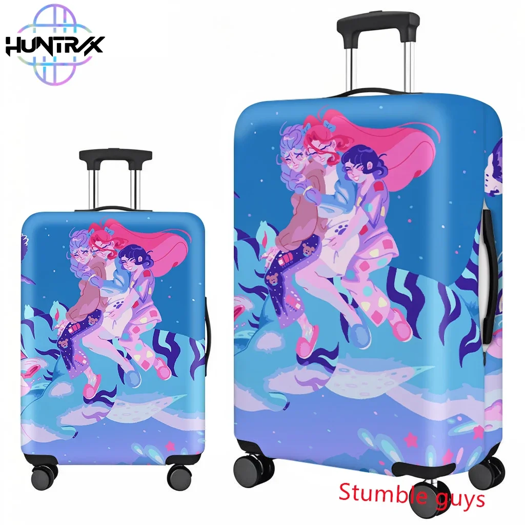 غطاء الأمتعة Demon Hunters Anime Kpop يناسب حقائب السفر الناعمة مقاس 18-32 بوصة