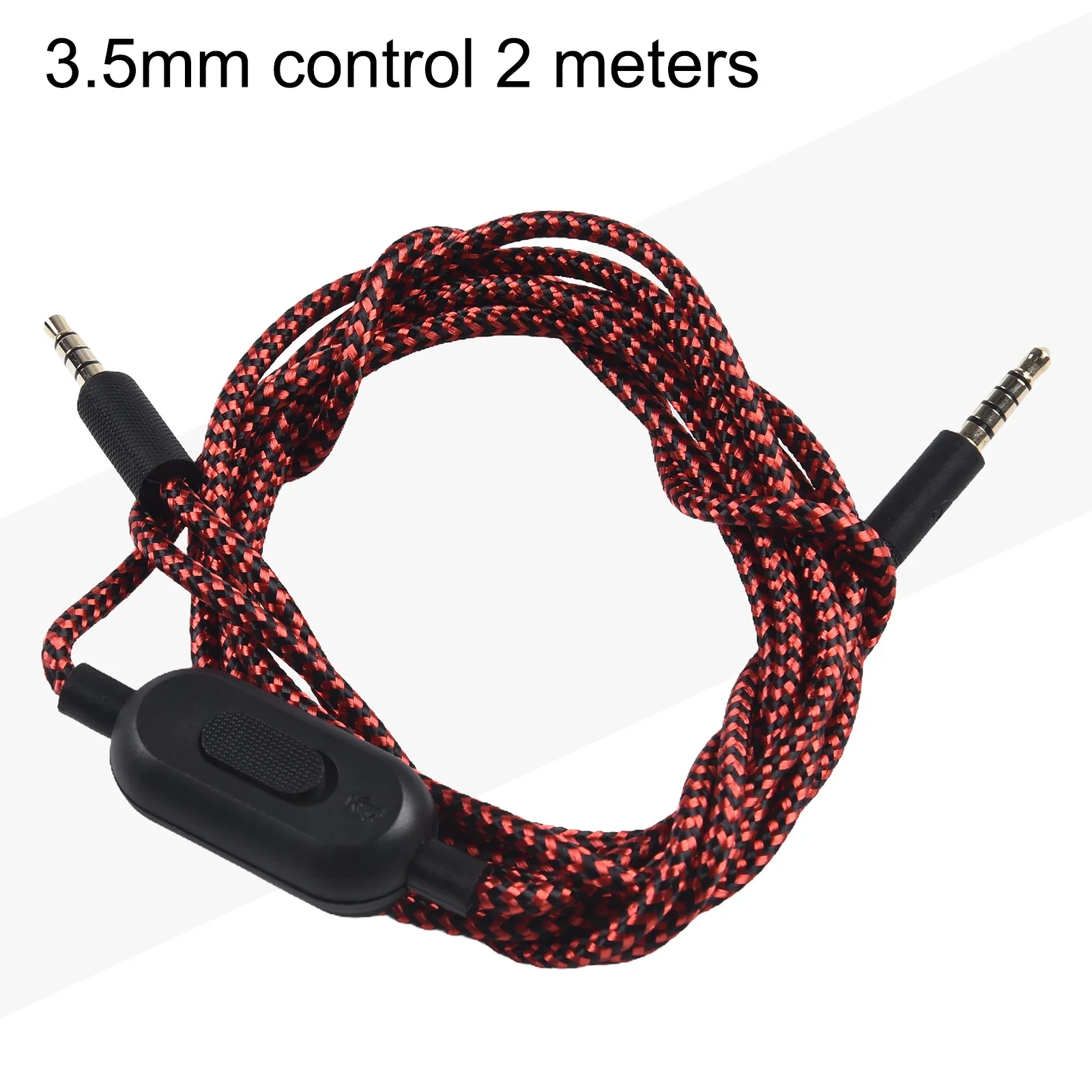 AUX Cable Braided Replacement Cable Extension Cord Wire For Logitech G433 G233 G Pro X Gaming Headset With Mute Volume Control