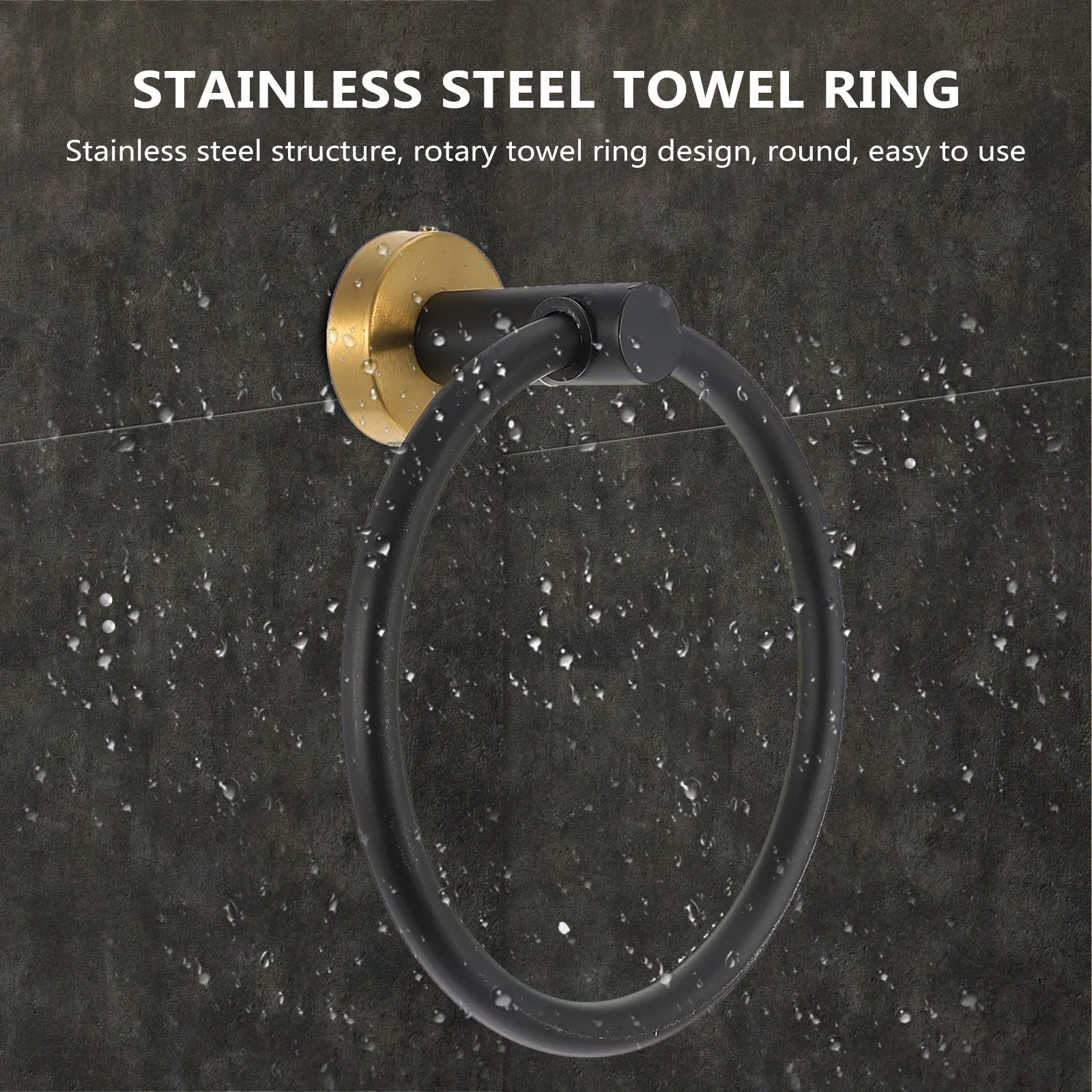

Stainless Steel Towel Hook Wall Mounted Bathroom Kitchen Towel Holder For Tiles Glass Ceramics Smooth Edge Rust Proof