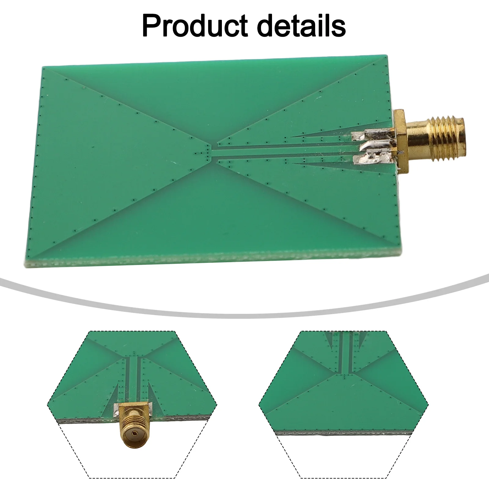 50 X 50mm Microwave Antenna High Efficiency Antenna Vertical Polarization Tin Spraying Process Vertical Linear Polarization