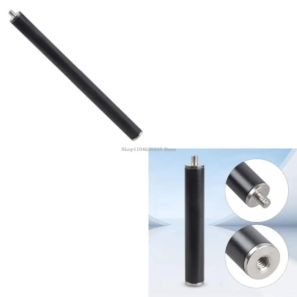 1 Set Double Ended 1/4-20 Thread Metal Tube Extension Rod for Tripod Cameras