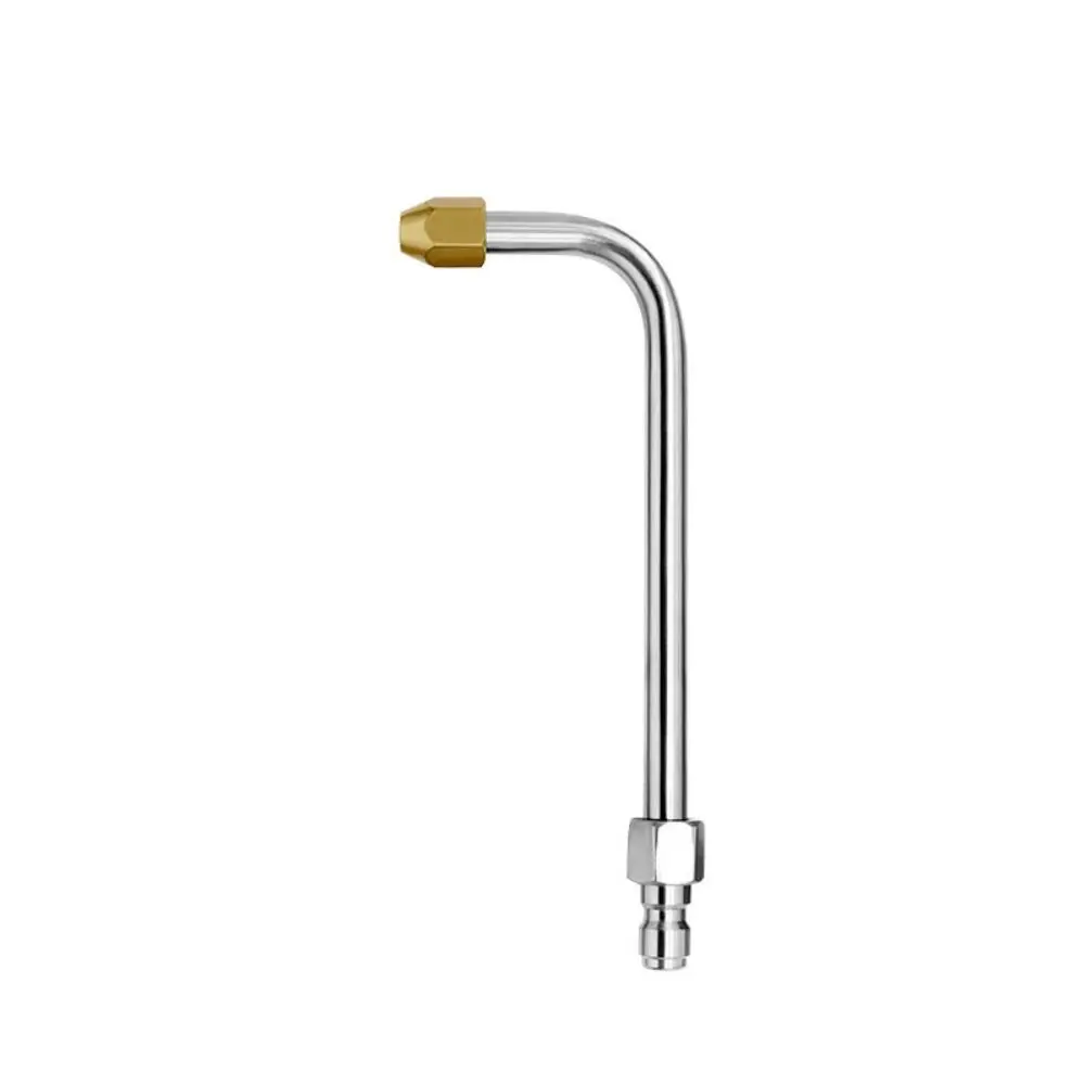 Multi-Angled High Pressure Washer Nozzle 1/4 Connector Efficient Elbow Nozzles 360 ° Rotatable Stainless Steel