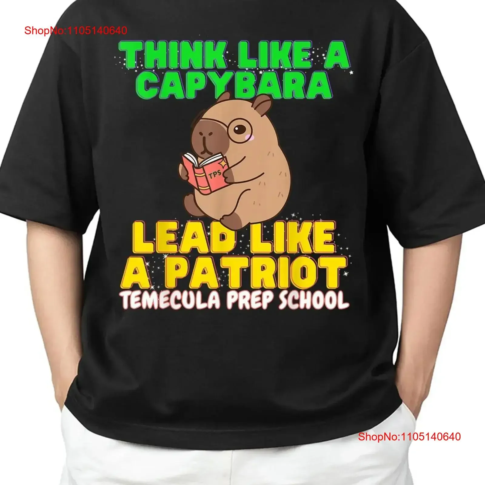

Temecula Preparatory School Capybara Lead Like A Patriot Adult S 4XL T Shirt vintage Washed Unisex Casual Stylish graphic