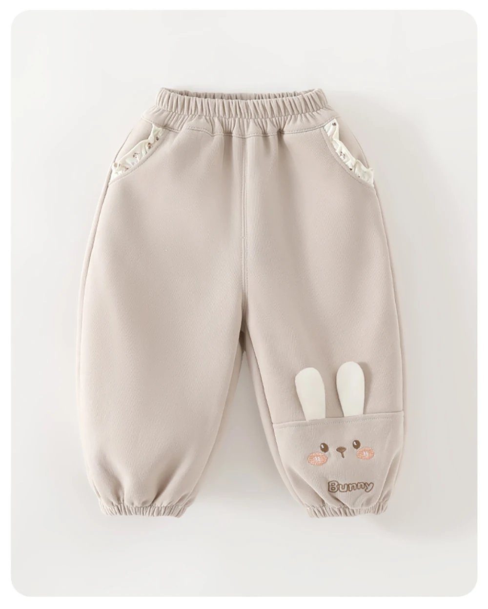 MILANCEL Autumn Kids' Pants 9M-5T Cartoon Bunny Girl's Trousers Comfortable Boys Sweatpants Korean Loose Children Casual Pants