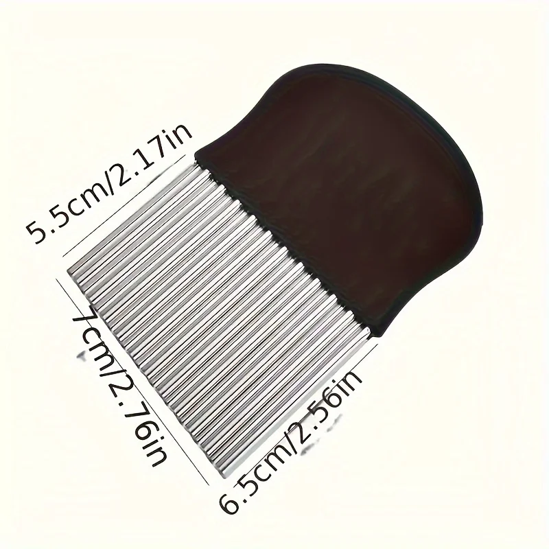 قطعة واحدة من سكين قطع التجاعيد من الفولاذ المقاوم للصدأ - سكين مموج متعدد الوظائف مناسب للفواكه والخضروات والسلطات
