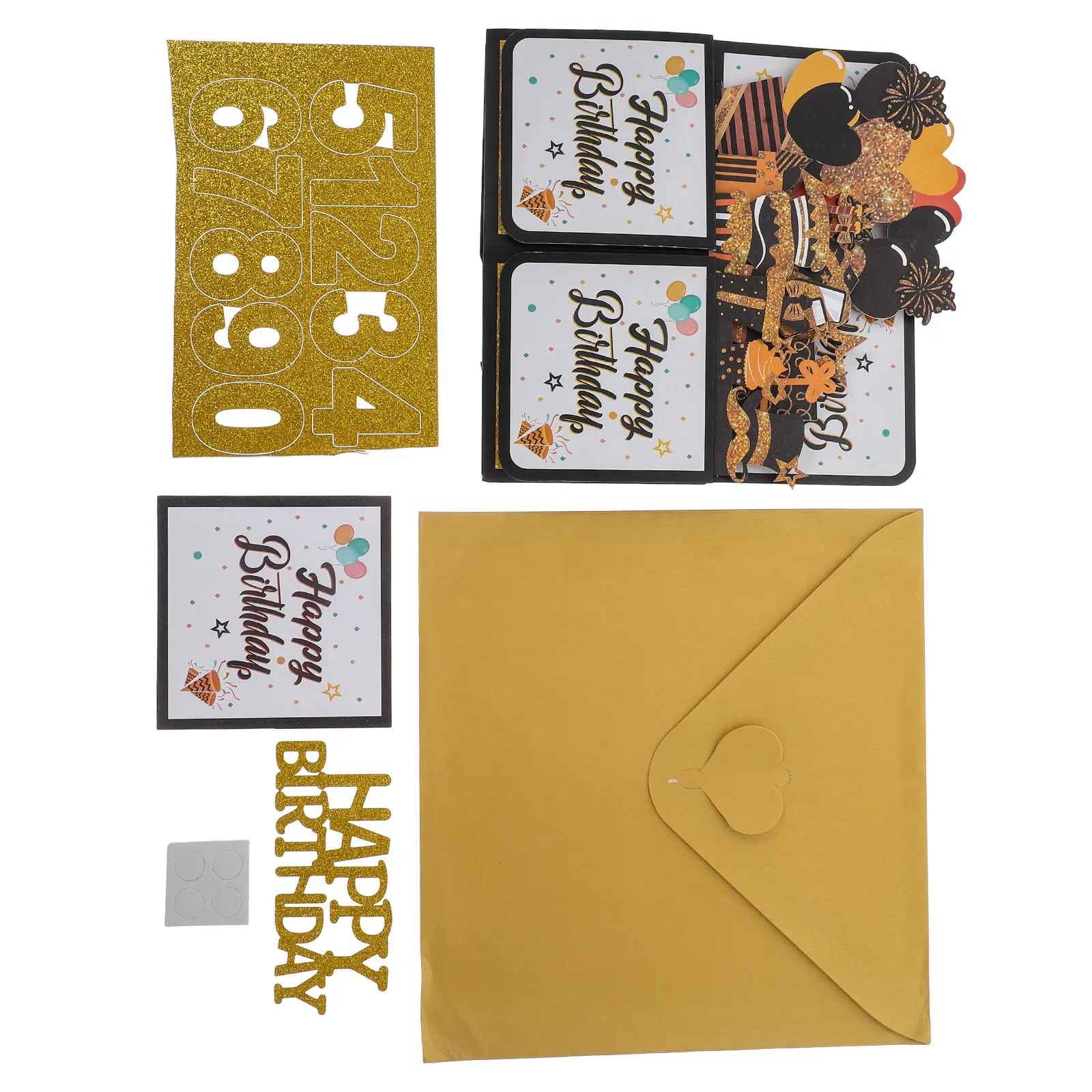 

Pop Birthday Cards Paper Greeting Cards for Men Women Kids Friends Blank Inside Includes Envelopes Birthday Party
