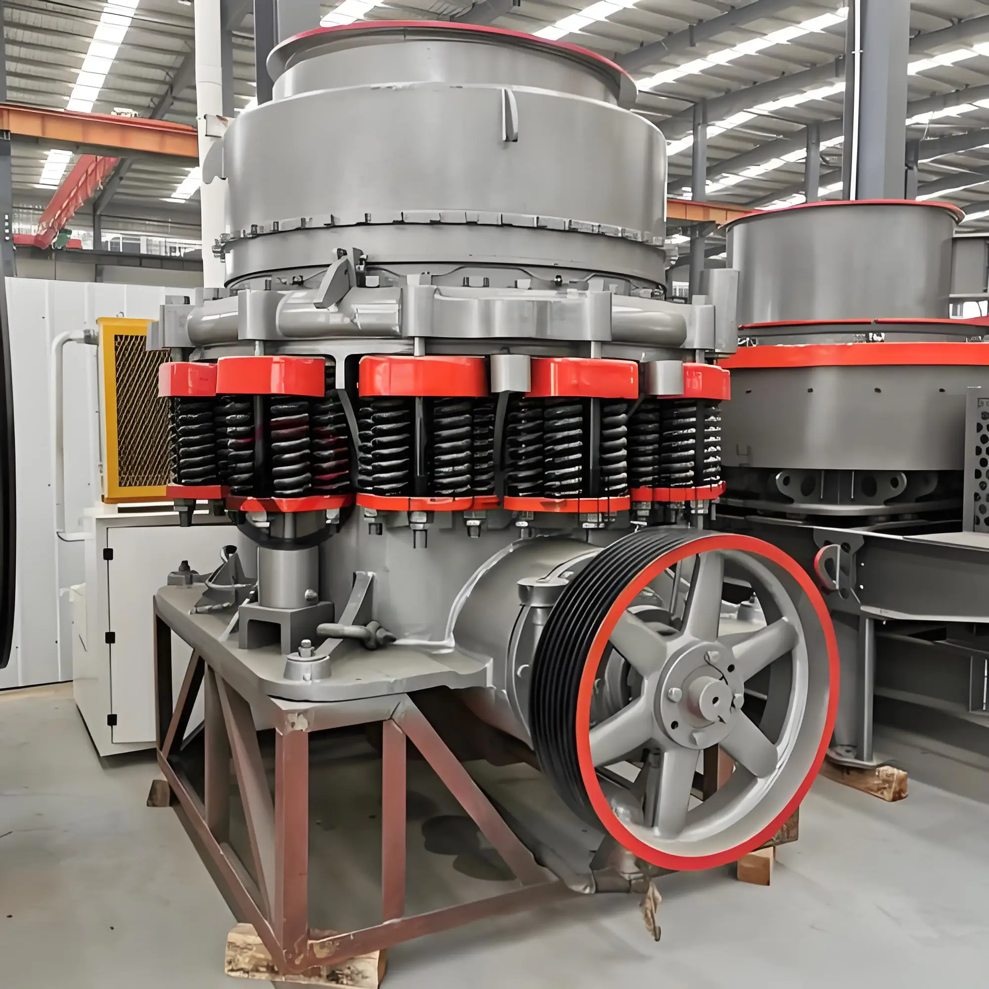 Spring Cone Crusher 50-90t/h High Productivity Stone Ore Mining with AC Motor Gear Engine
