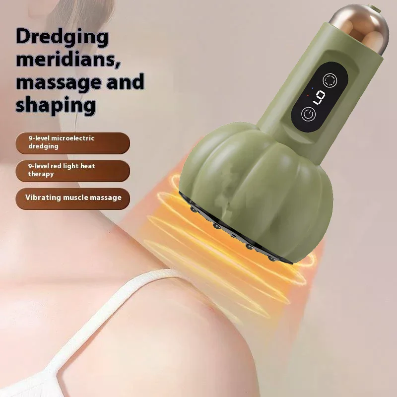 

Electric Meridian Body Massage Brush Gua Sha Physiotherapy Apparatus Lymphatic Drainage Machine Microcurrent Anti Cellulite