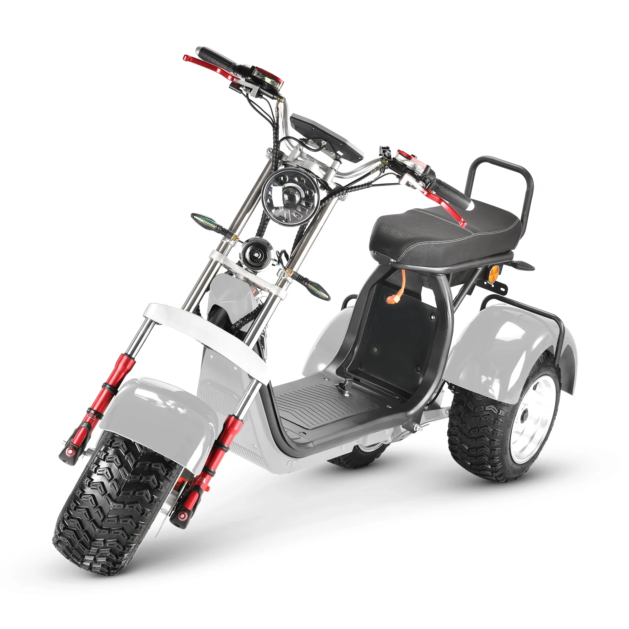 off road model CP-7 flexible 4000W 60v dual motor powerful three wheel electric scooter electric tricycle citycoco