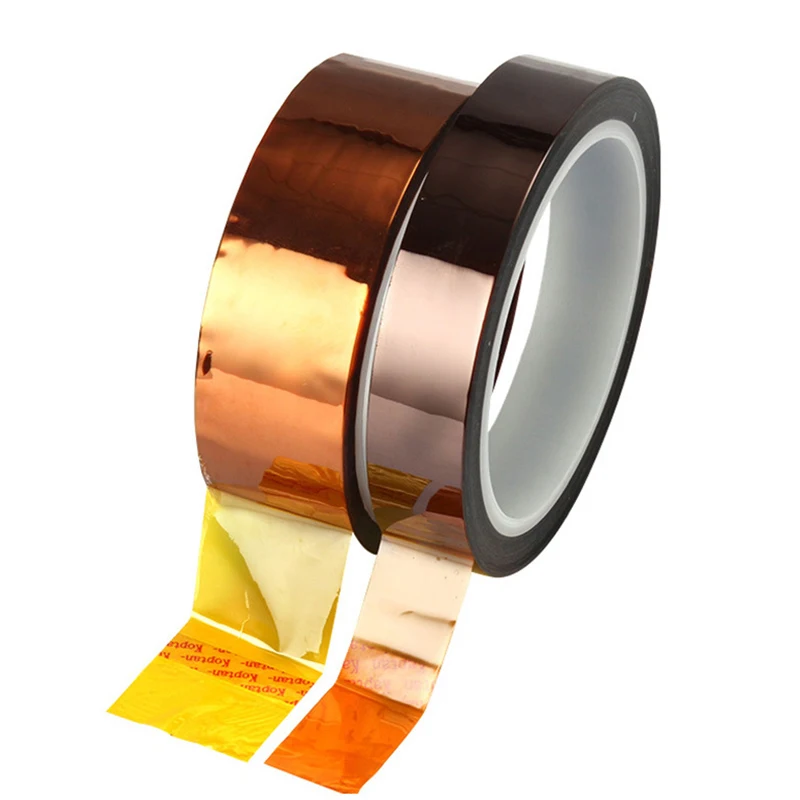 Professional 30M Heat Resistant High Temperature High Insulation Electronics Industry Welding Polyimide Kapton 10 Sizes