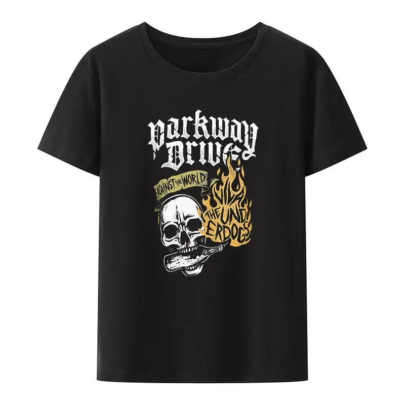 Hip-hop Style Parkway Drive Modal T-shirt Men Women Rock Metalcore Punk Fashion Streetwear Comfortable Breathable Camisetas
