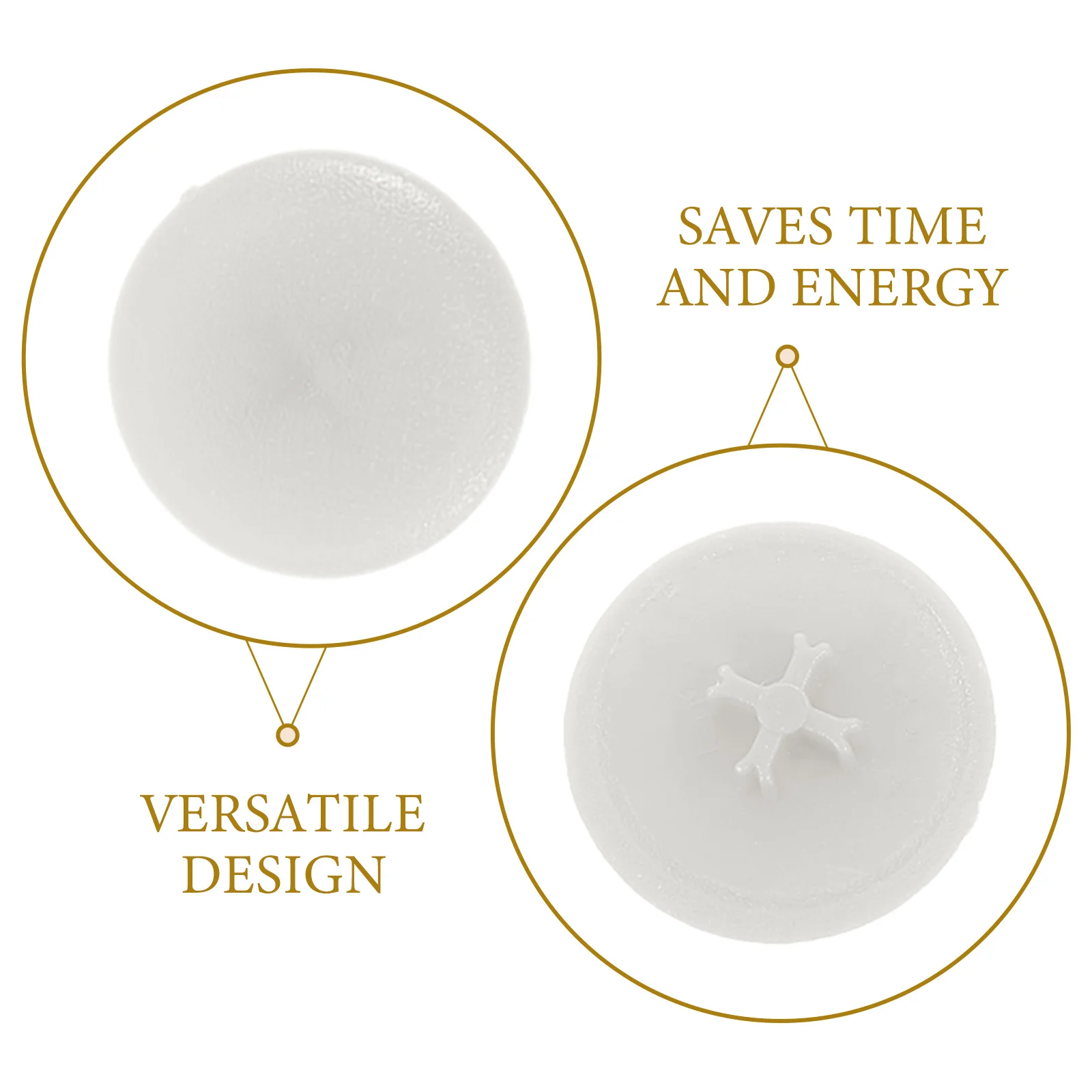 

1000pcs Pvc Covers For Furniture Reusable Plugs Replacement Cabinet Caps Sturdy Pp Material Drill Hole Covers Hide Screw Holes
