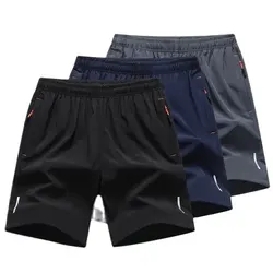 Novedad de verano, pantalones cortos deportivos para hombre, ropa cómoda con cintura elástica, pantalones cortos transpirables para hombre Plus 6XL 7XL 8XL