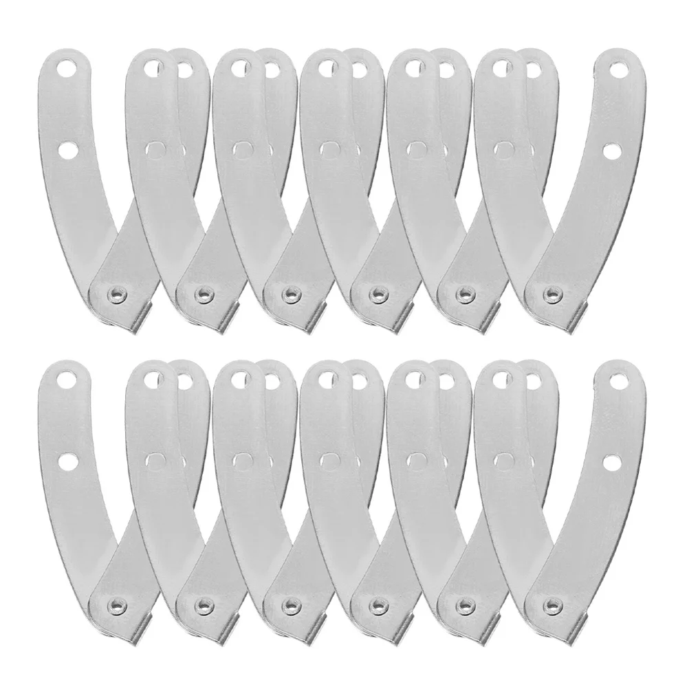 

20pcs Inner Hinge Fittings Metal Buffer Lid Support For Jewelry Cabinet Display Furniture Cupboard Door Damper Hinges