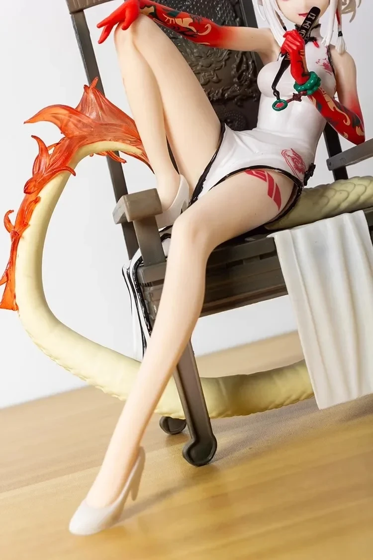 

Фигурка Arknights: Девушка-Дракон в стиле Чонсам, аниме-игра, фэнтези, кавайная, креативная, коллекционная, подарок для хобби